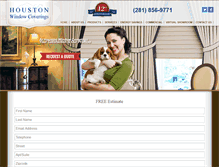 Tablet Screenshot of houstonwindowcoverings.com